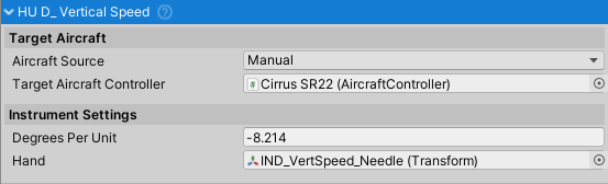 HUD_VerticalSpeed inspector.