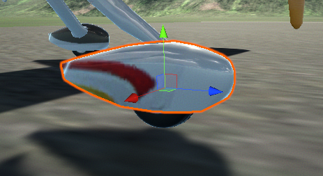 Front wheel fairing on Cirrus SR22 is a static transform (relative to the wheel) since it moves with the wheel keeping the constant offset.