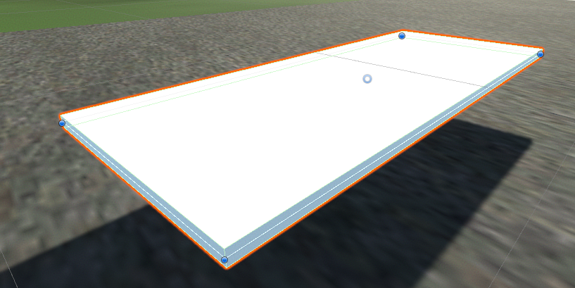 Using a flattened cube as an example wing model.