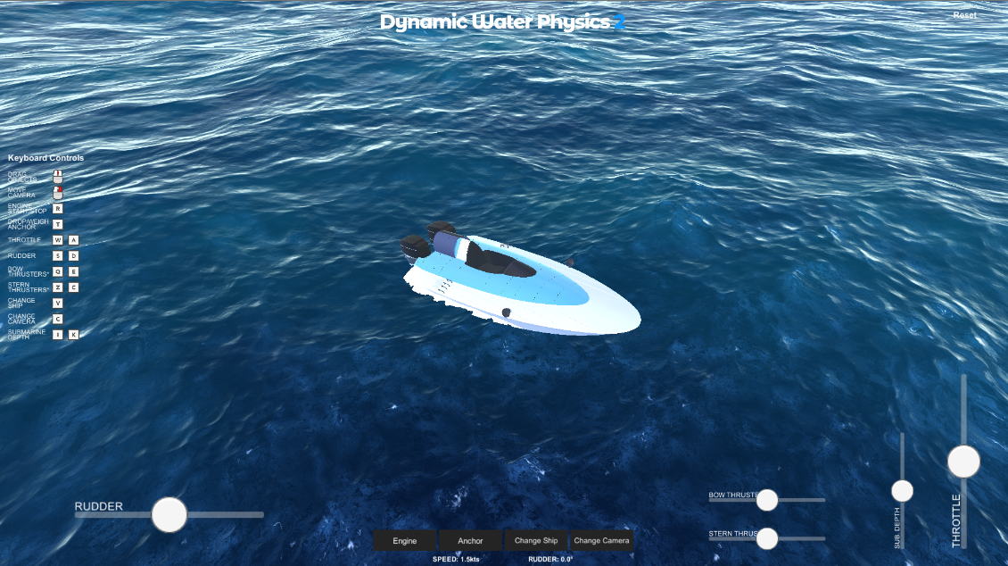 Screenshot of desktop demo for DWP2 with Crest.