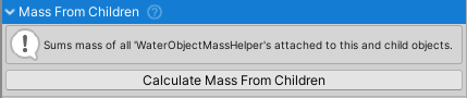 MassFromChildren inspector.