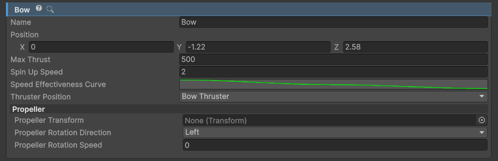 Thruster inspector.