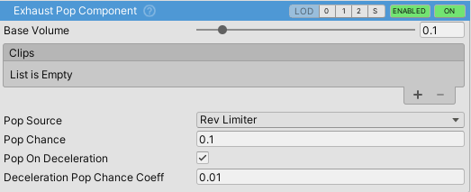 ExhaustPopComponent inspector