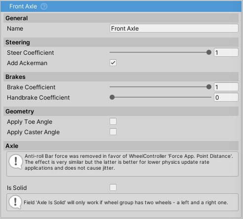 WheelGroup inspector