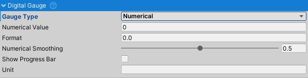 DigitalGauge inspector with numerical option selected.