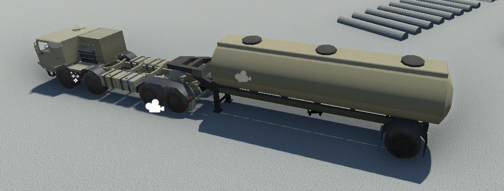Demo truck and trailer in NWH Vehicle Physics 2