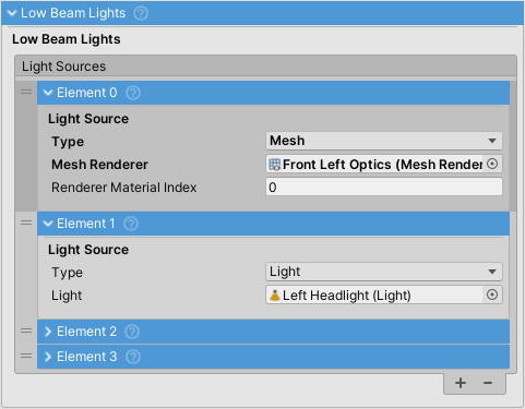 VehicleLight inspector