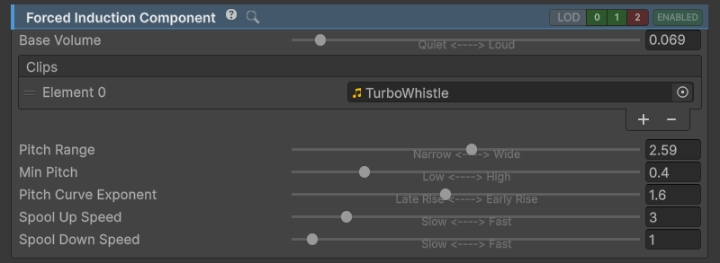 ForcedInductionComponent inspector.