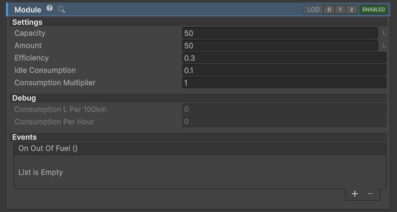 FuelModule inspector.