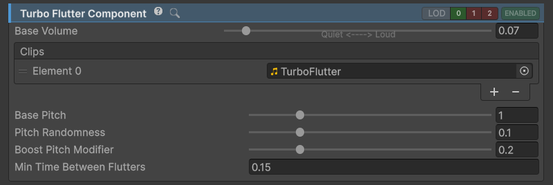TurboFlutterComponent inspector.