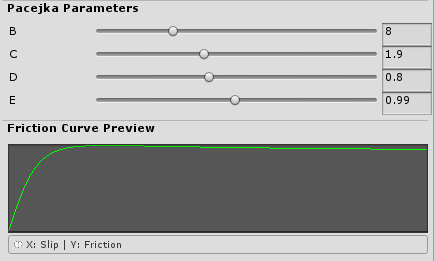 Friction Preset Inspector