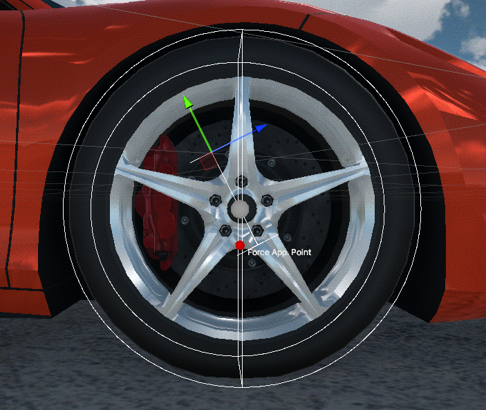 Caster adjustment through the WheelController Transform rotation